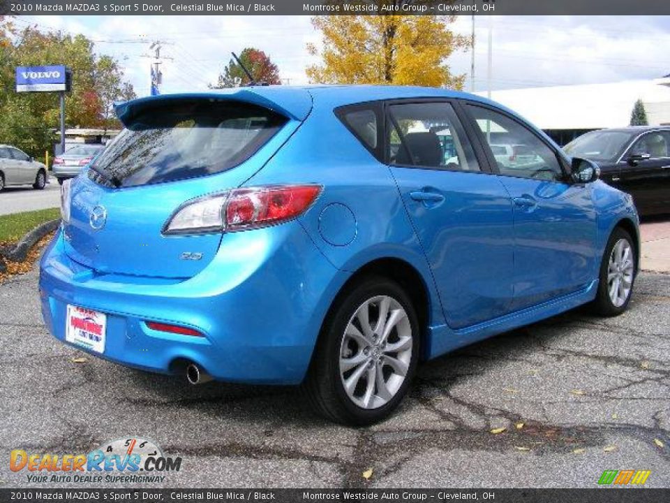 2010 Mazda MAZDA3 s Sport 5 Door Celestial Blue Mica / Black Photo #5