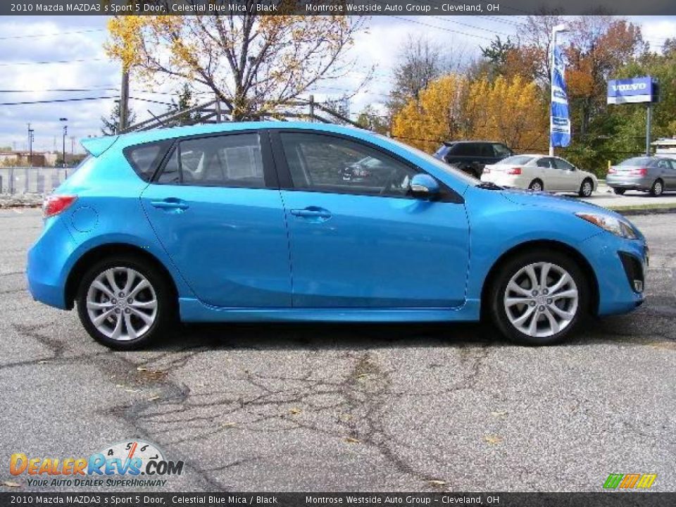 2010 Mazda MAZDA3 s Sport 5 Door Celestial Blue Mica / Black Photo #6