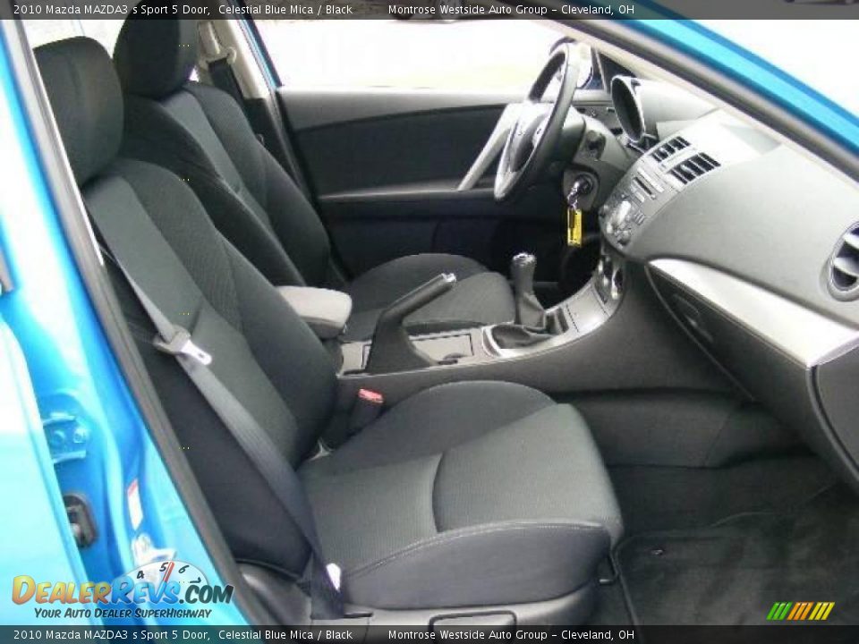 2010 Mazda MAZDA3 s Sport 5 Door Celestial Blue Mica / Black Photo #13
