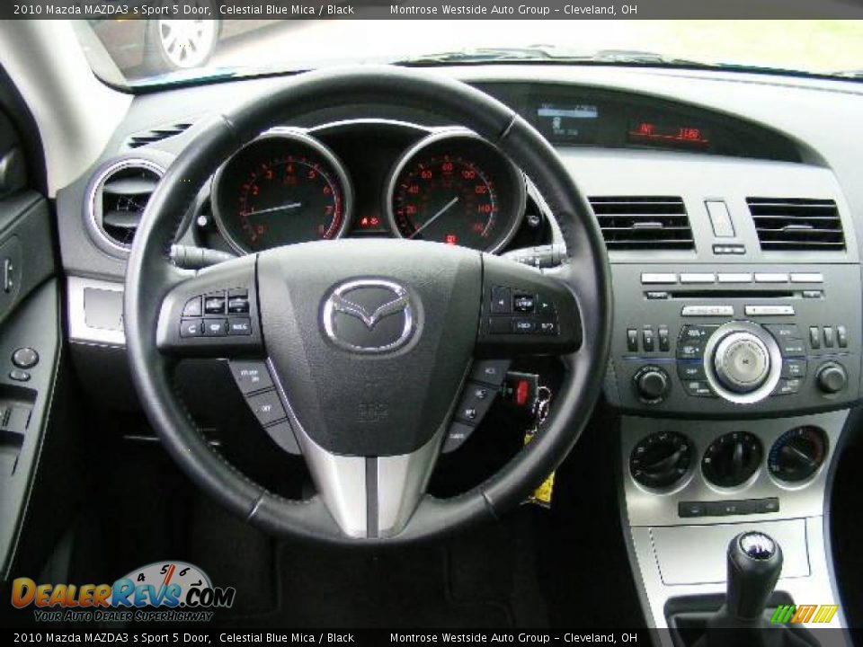 2010 Mazda MAZDA3 s Sport 5 Door Celestial Blue Mica / Black Photo #15