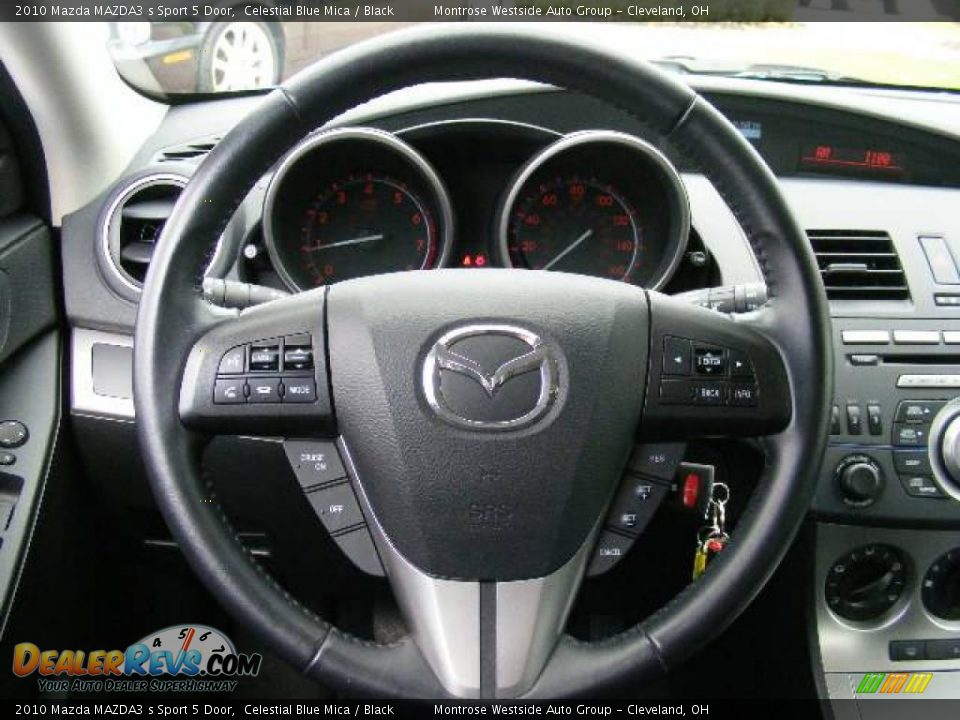 2010 Mazda MAZDA3 s Sport 5 Door Celestial Blue Mica / Black Photo #16