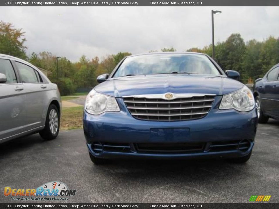 2010 Chrysler Sebring Limited Sedan Deep Water Blue Pearl / Dark Slate Gray Photo #2
