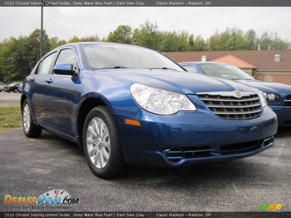 2010 Chrysler Sebring Limited Sedan Deep Water Blue Pearl / Dark Slate Gray Photo #3