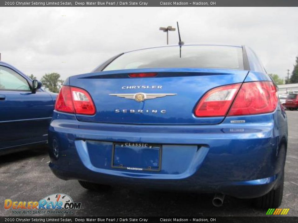 2010 Chrysler Sebring Limited Sedan Deep Water Blue Pearl / Dark Slate Gray Photo #4