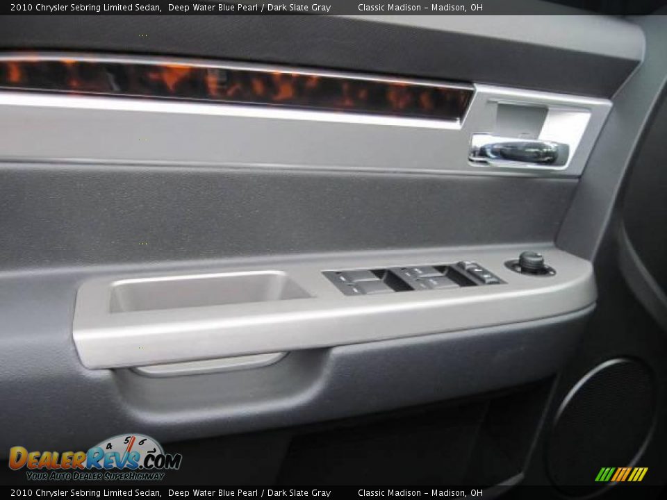 2010 Chrysler Sebring Limited Sedan Deep Water Blue Pearl / Dark Slate Gray Photo #6