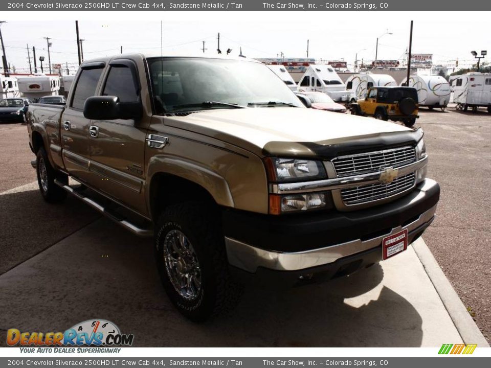 2004 Chevrolet Silverado 2500HD LT Crew Cab 4x4 Sandstone Metallic / Tan Photo #2