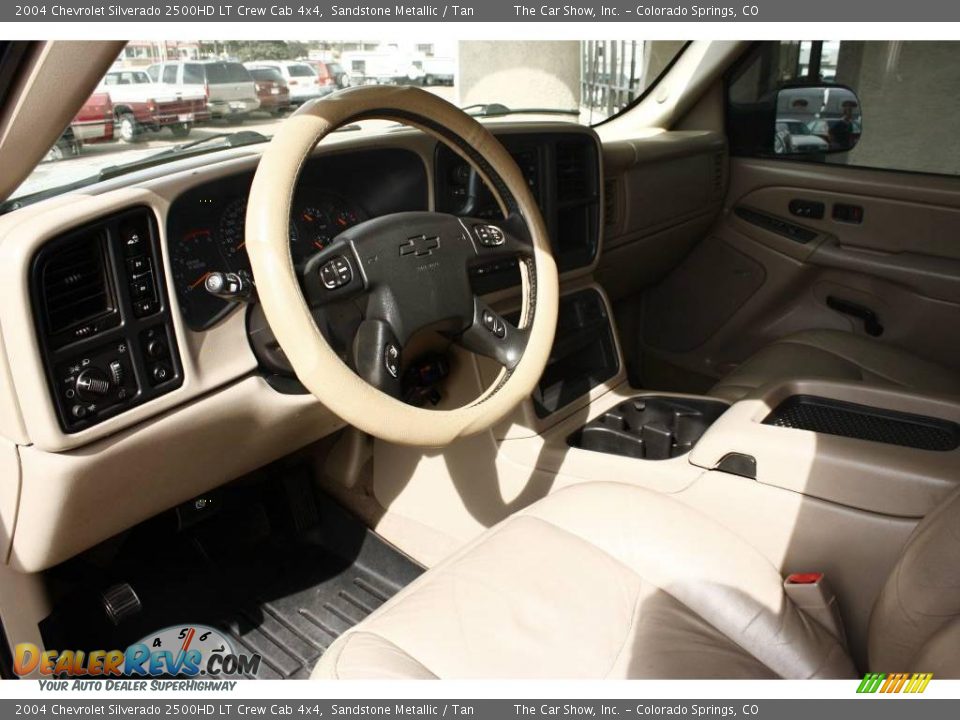 2004 Chevrolet Silverado 2500HD LT Crew Cab 4x4 Sandstone Metallic / Tan Photo #6