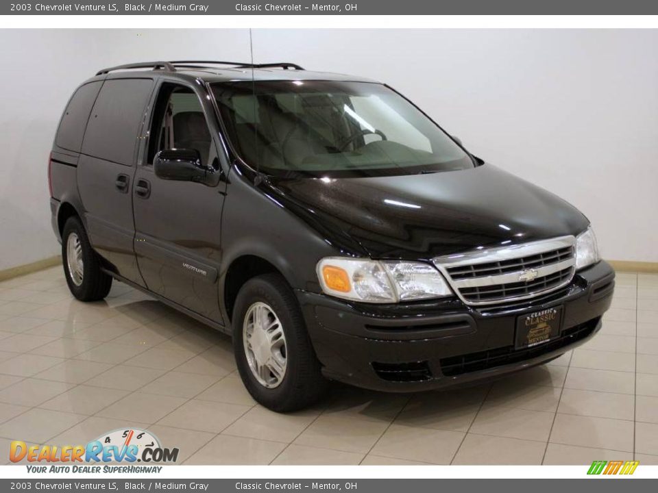 2003 Chevrolet Venture LS Black / Medium Gray Photo #1