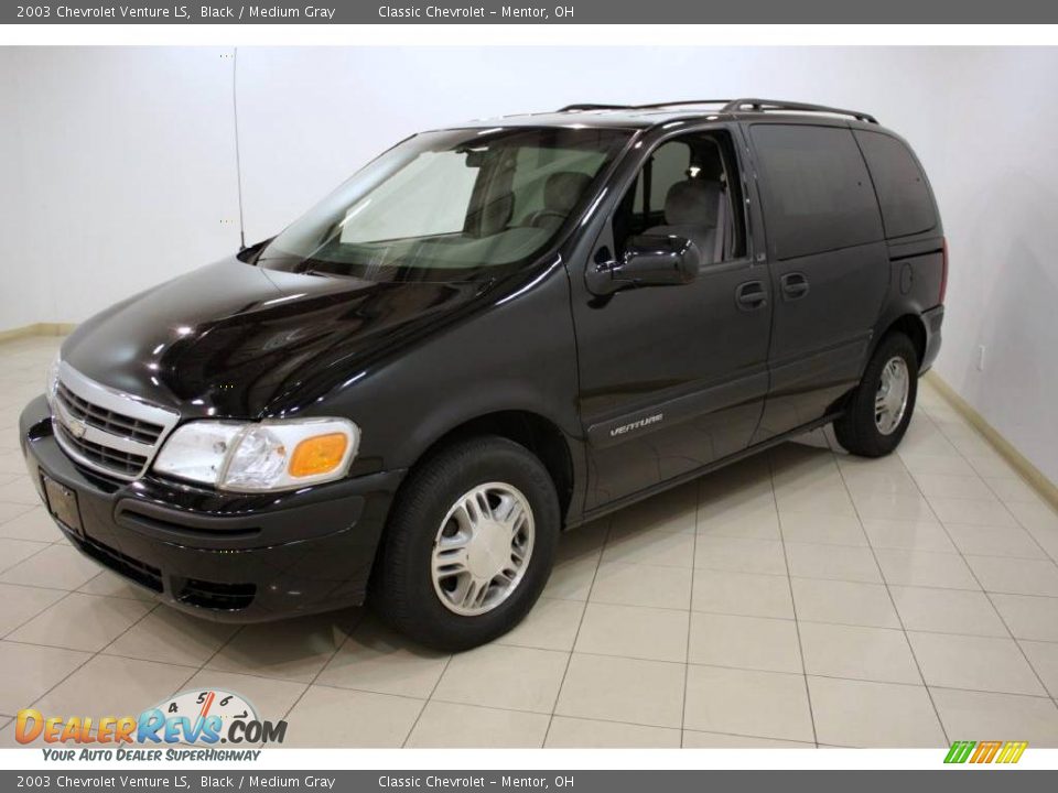 2003 Chevrolet Venture LS Black / Medium Gray Photo #3