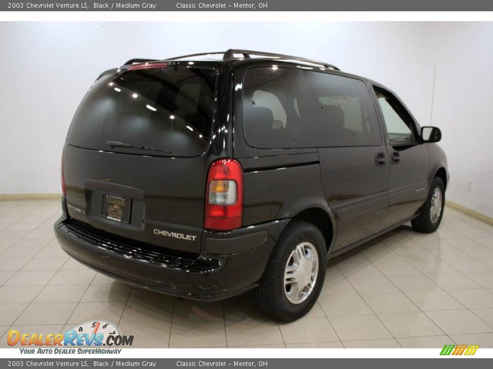 2003 Chevrolet Venture LS Black / Medium Gray Photo #6