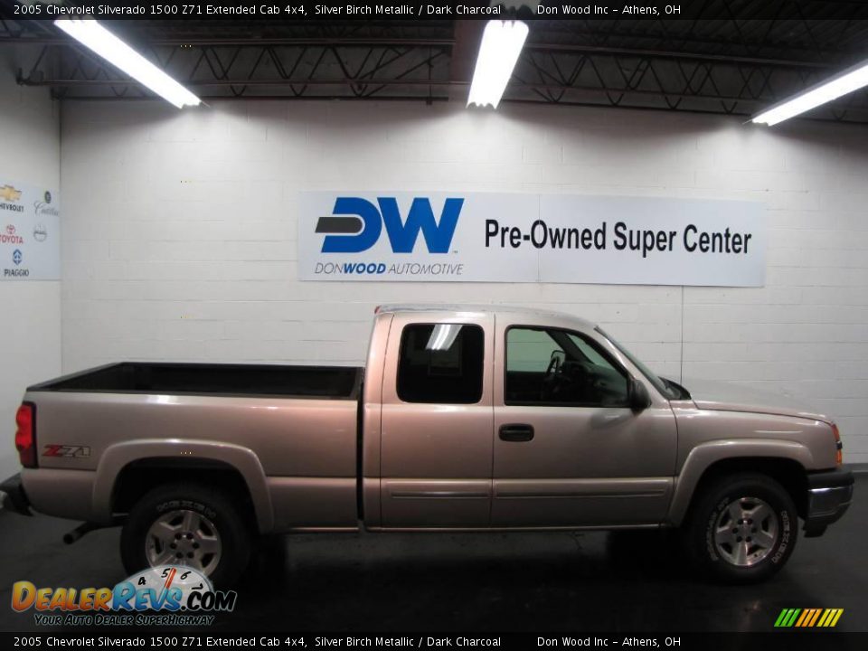 2005 Chevrolet Silverado 1500 Z71 Extended Cab 4x4 Silver Birch Metallic / Dark Charcoal Photo #6