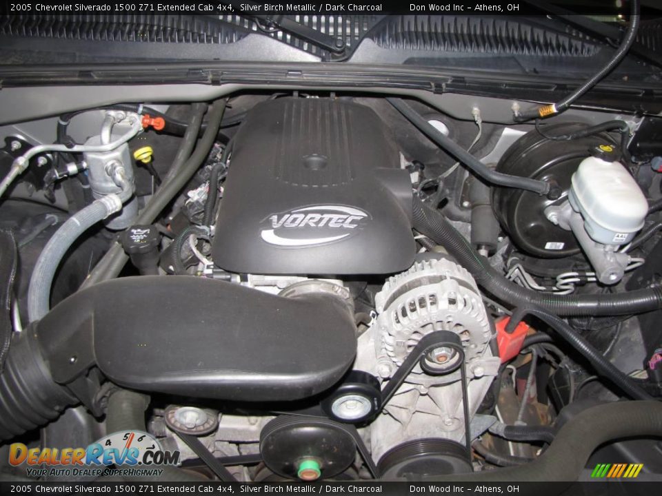 2005 Chevrolet Silverado 1500 Z71 Extended Cab 4x4 Silver Birch Metallic / Dark Charcoal Photo #23
