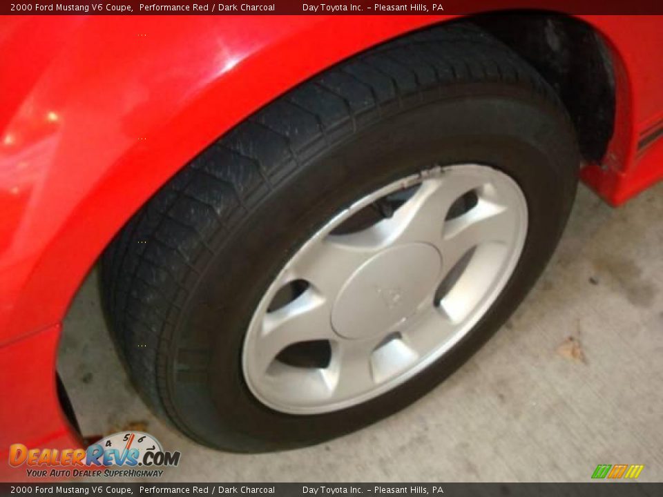2000 Ford Mustang V6 Coupe Performance Red / Dark Charcoal Photo #7