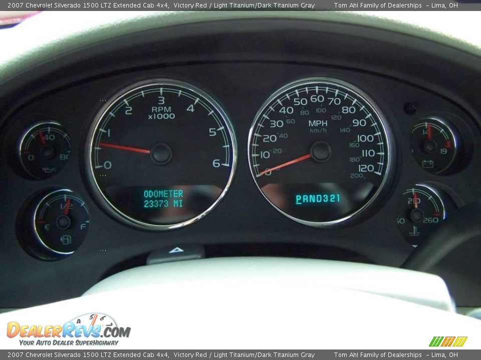 2007 Chevrolet Silverado 1500 LTZ Extended Cab 4x4 Victory Red / Light Titanium/Dark Titanium Gray Photo #17