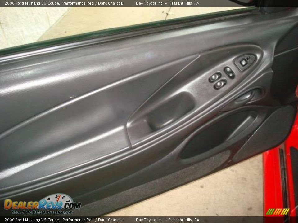 2000 Ford Mustang V6 Coupe Performance Red / Dark Charcoal Photo #11