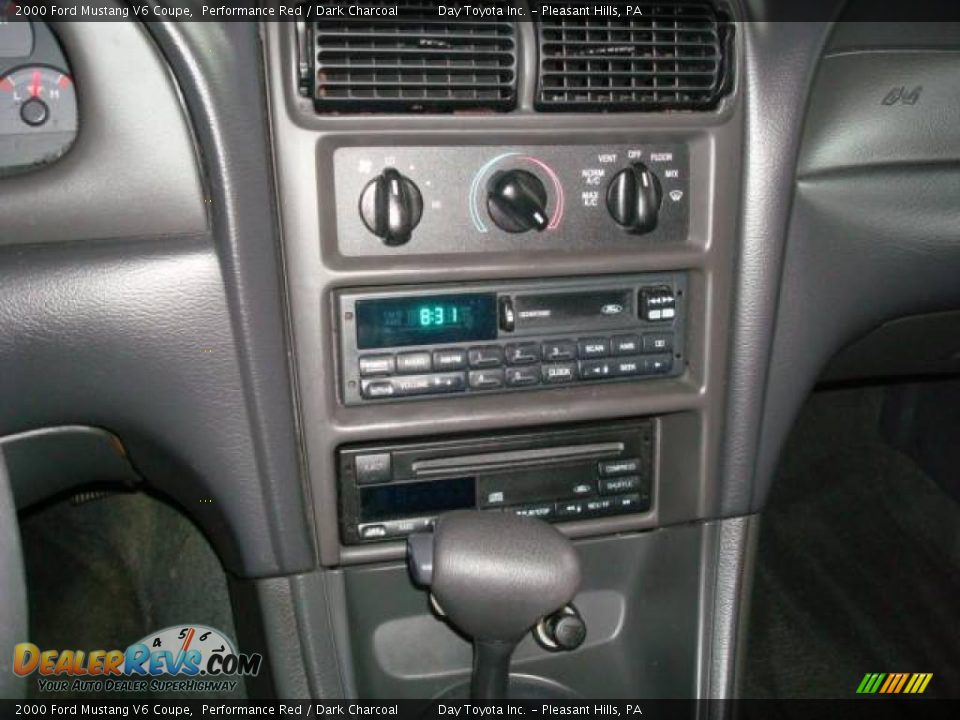2000 Ford Mustang V6 Coupe Performance Red / Dark Charcoal Photo #13