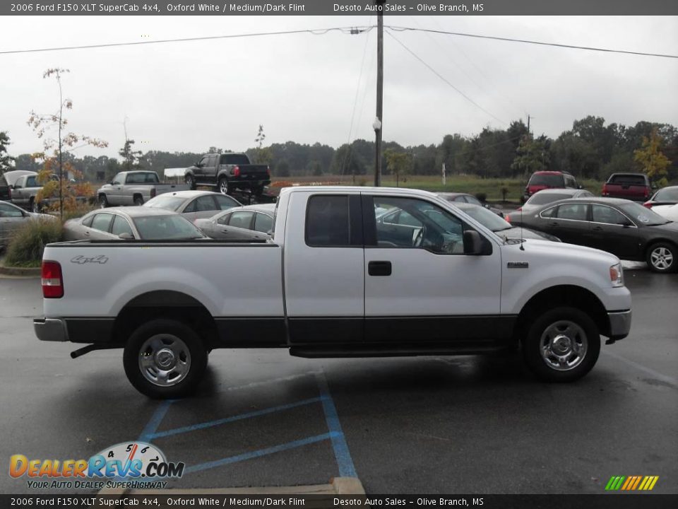 2006 Ford F150 XLT SuperCab 4x4 Oxford White / Medium/Dark Flint Photo #5