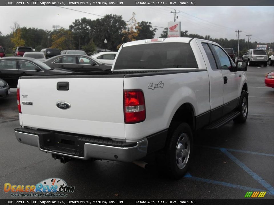 2006 Ford F150 XLT SuperCab 4x4 Oxford White / Medium/Dark Flint Photo #6
