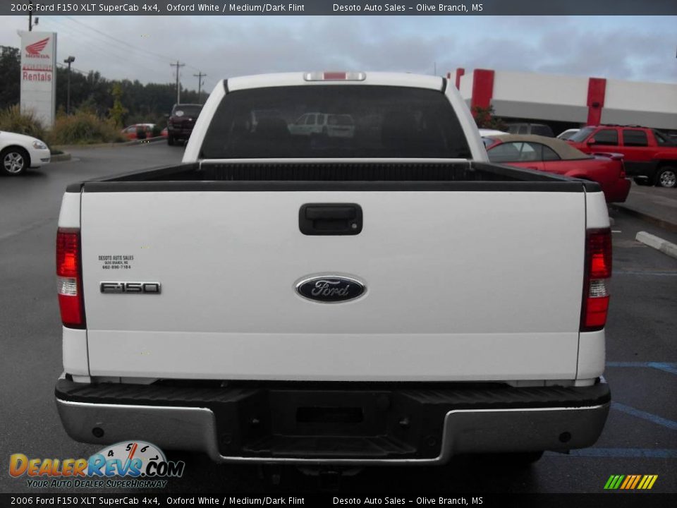 2006 Ford F150 XLT SuperCab 4x4 Oxford White / Medium/Dark Flint Photo #7