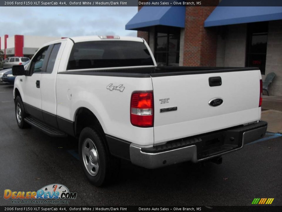 2006 Ford F150 XLT SuperCab 4x4 Oxford White / Medium/Dark Flint Photo #8