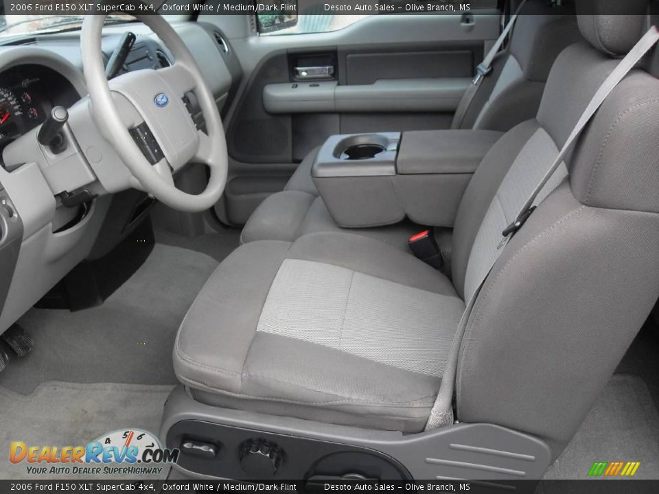 2006 Ford F150 XLT SuperCab 4x4 Oxford White / Medium/Dark Flint Photo #14