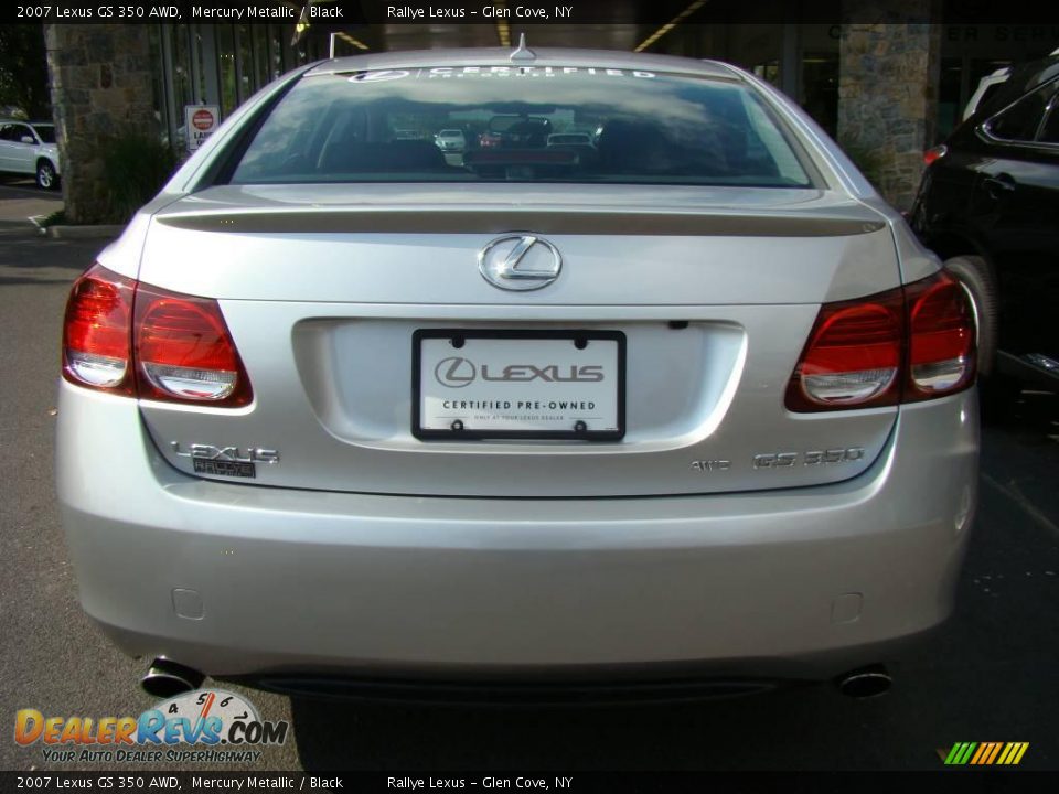 2007 Lexus GS 350 AWD Mercury Metallic / Black Photo #5