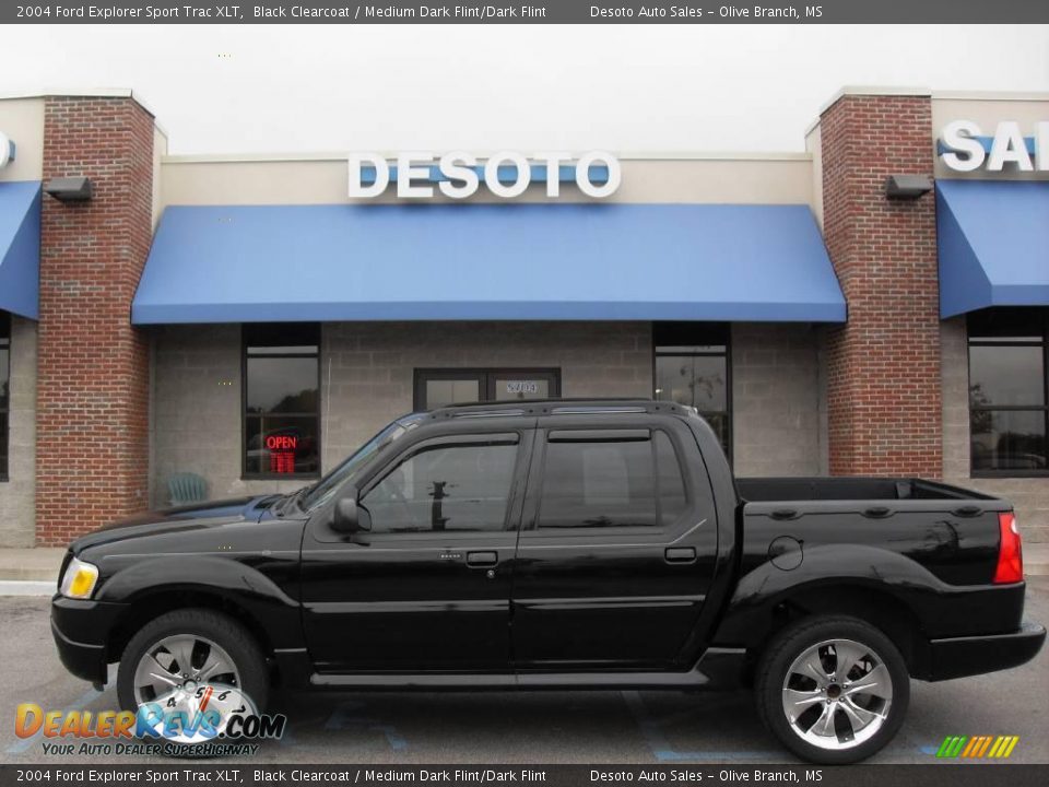 2004 Ford Explorer Sport Trac XLT Black Clearcoat / Medium Dark Flint/Dark Flint Photo #1