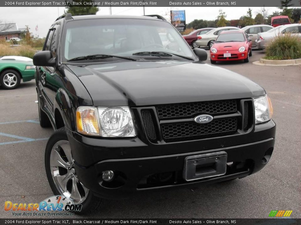 2004 Ford Explorer Sport Trac XLT Black Clearcoat / Medium Dark Flint/Dark Flint Photo #4