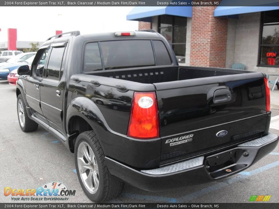 2004 Ford Explorer Sport Trac XLT Black Clearcoat / Medium Dark Flint/Dark Flint Photo #8