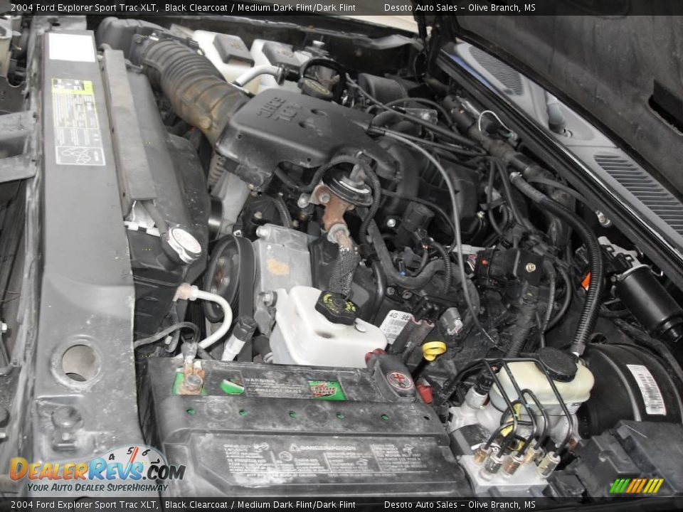 2004 Ford Explorer Sport Trac XLT Black Clearcoat / Medium Dark Flint/Dark Flint Photo #22
