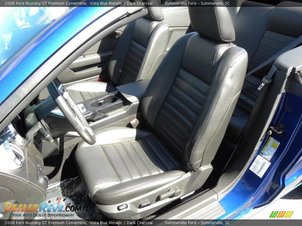 2008 Ford Mustang GT Premium Convertible Vista Blue Metallic / Dark Charcoal Photo #4