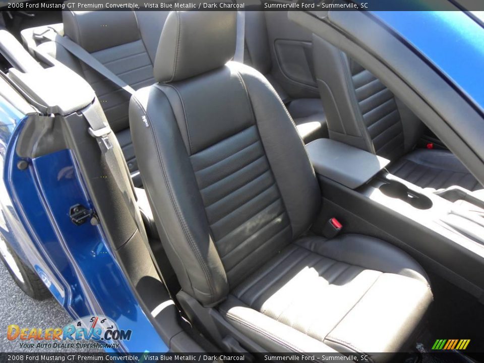 2008 Ford Mustang GT Premium Convertible Vista Blue Metallic / Dark Charcoal Photo #7