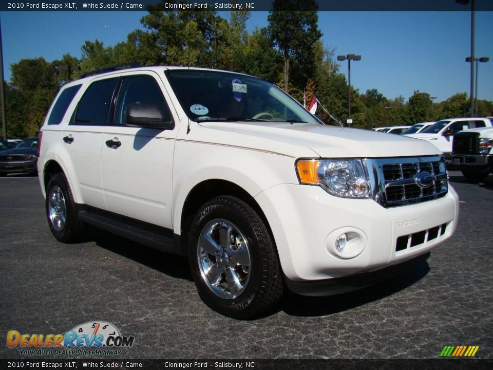 2010 Ford Escape XLT White Suede / Camel Photo #1