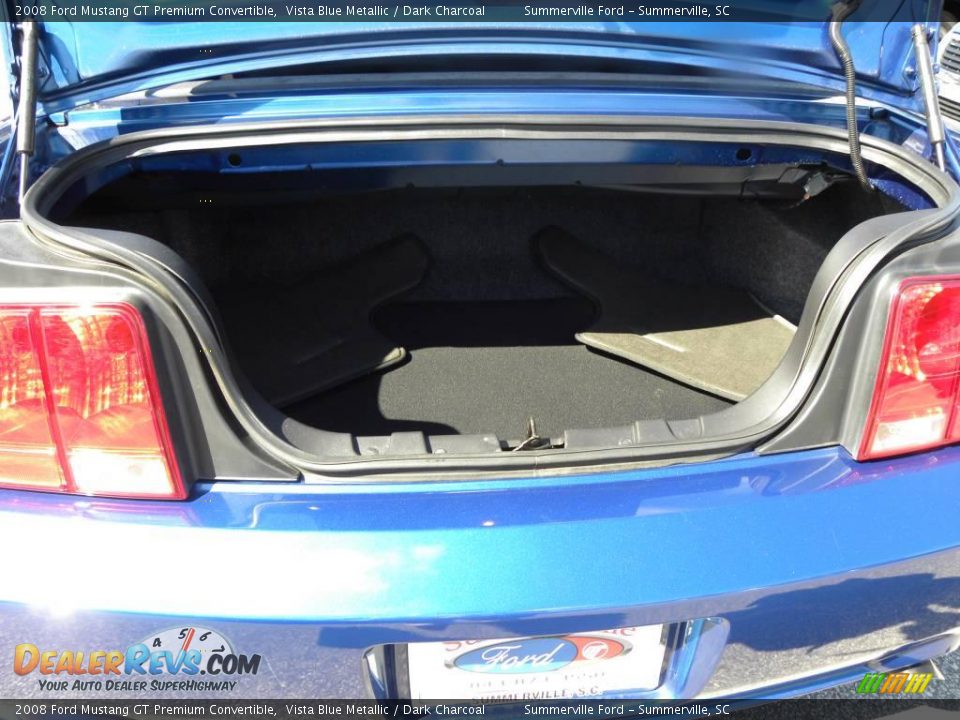2008 Ford Mustang GT Premium Convertible Vista Blue Metallic / Dark Charcoal Photo #11