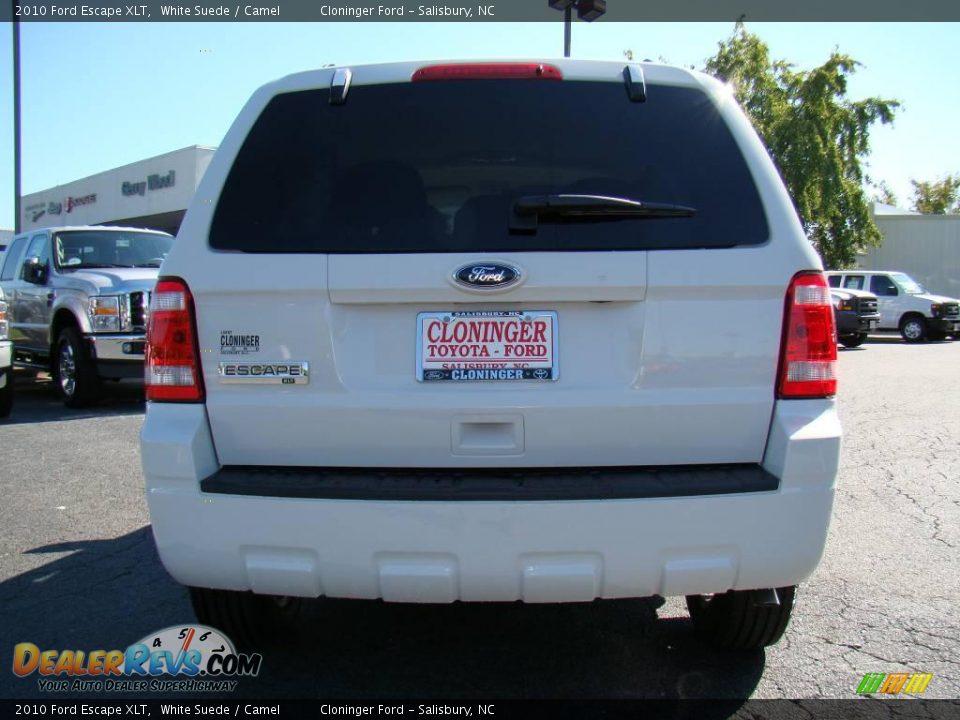 2010 Ford Escape XLT White Suede / Camel Photo #4
