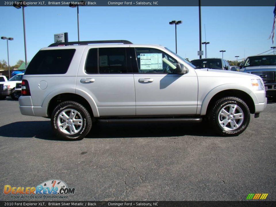 2010 Ford Explorer XLT Brilliant Silver Metallic / Black Photo #2