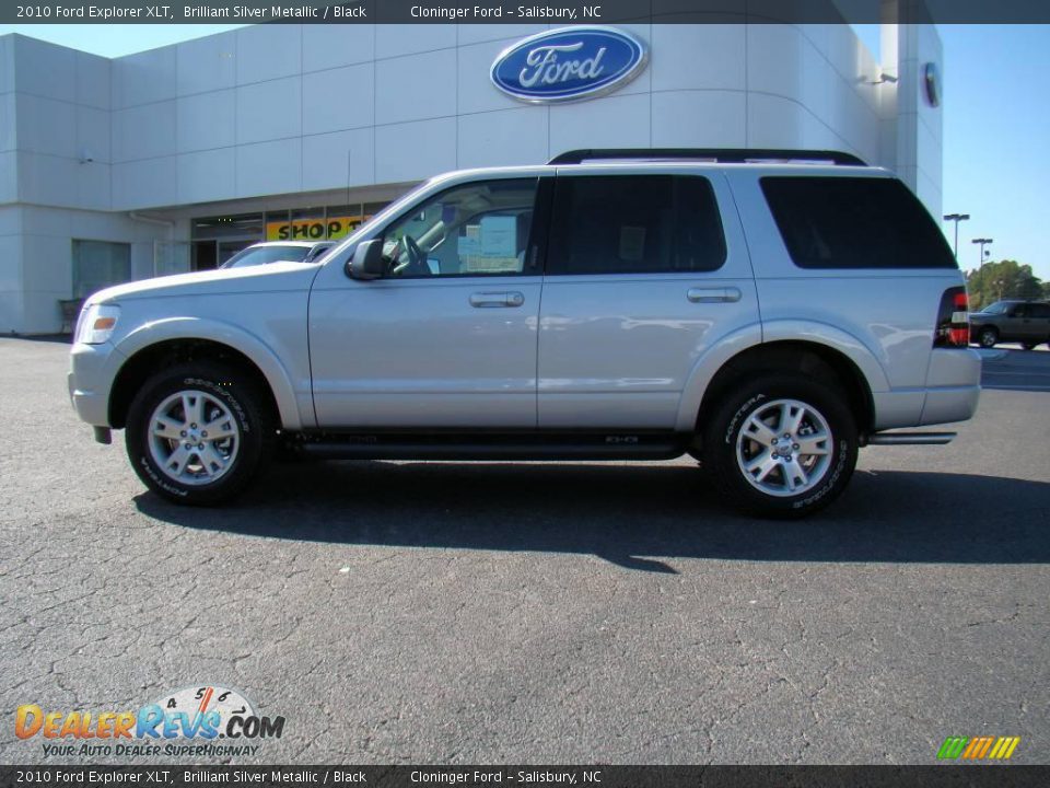 2010 Ford Explorer XLT Brilliant Silver Metallic / Black Photo #5