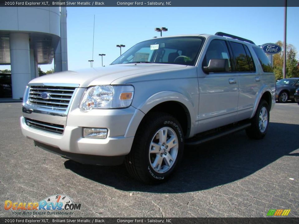 2010 Ford Explorer XLT Brilliant Silver Metallic / Black Photo #6