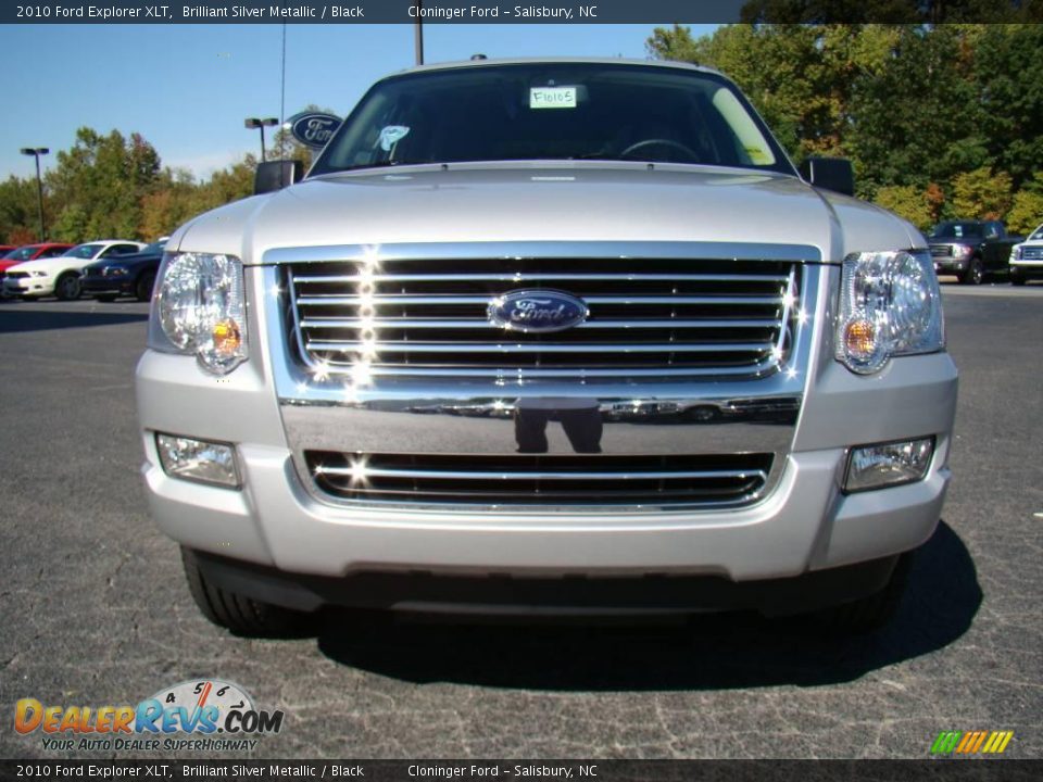 2010 Ford Explorer XLT Brilliant Silver Metallic / Black Photo #7