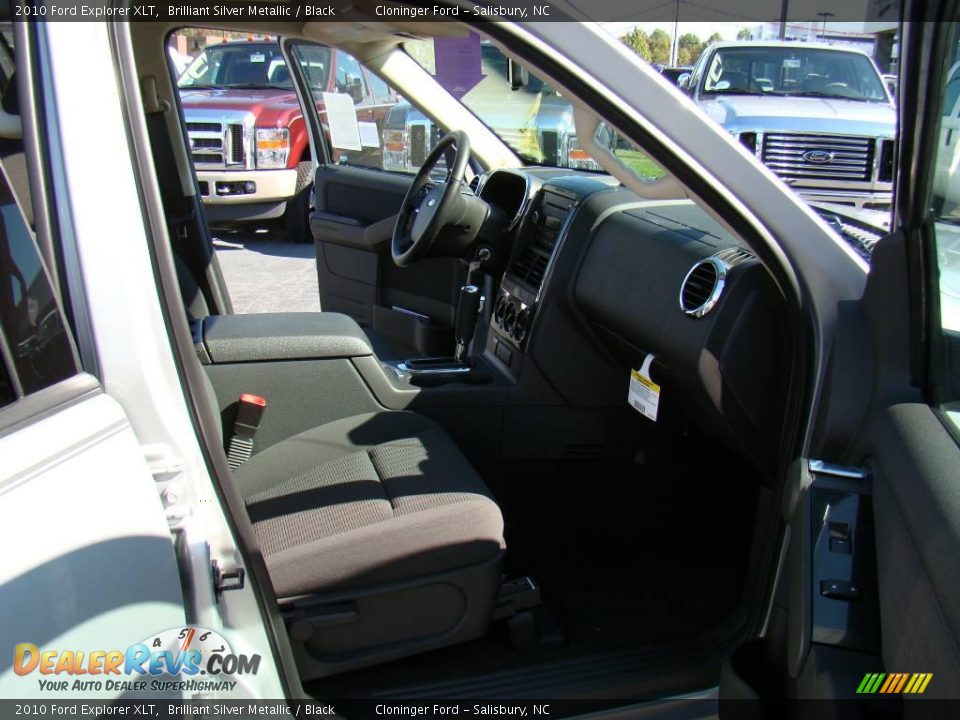 2010 Ford Explorer XLT Brilliant Silver Metallic / Black Photo #12