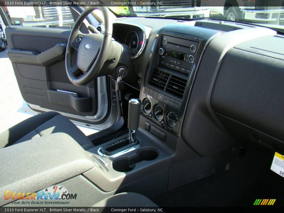 2010 Ford Explorer XLT Brilliant Silver Metallic / Black Photo #13