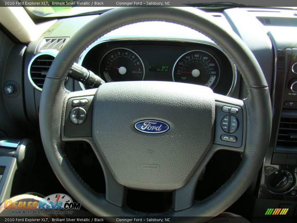 2010 Ford Explorer XLT Brilliant Silver Metallic / Black Photo #22