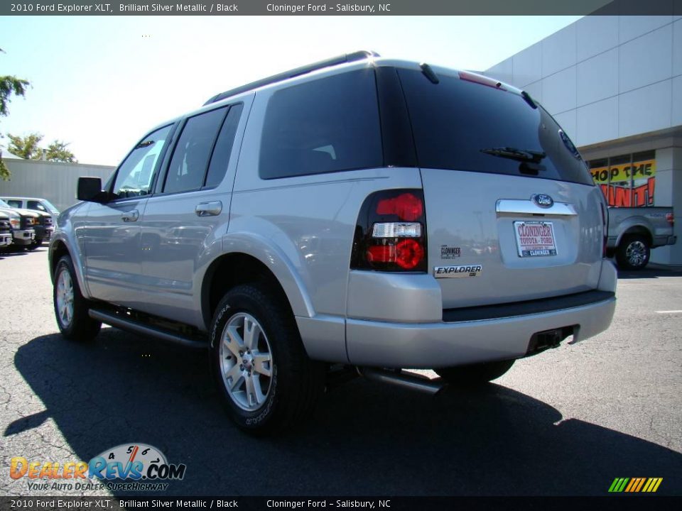 2010 Ford Explorer XLT Brilliant Silver Metallic / Black Photo #28