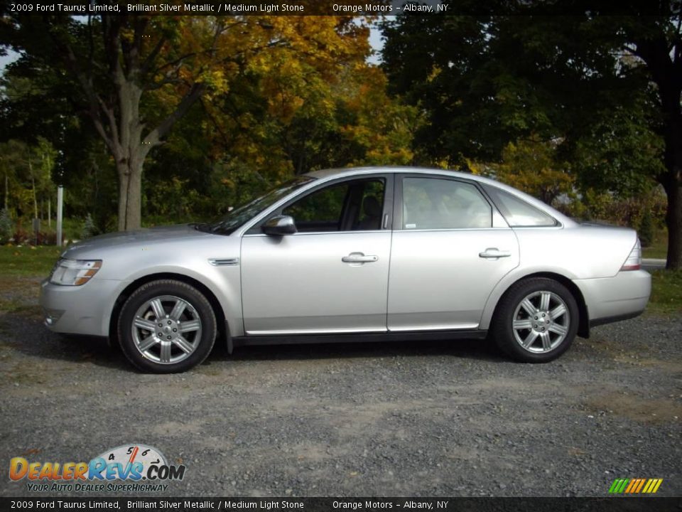 2009 Ford Taurus Limited Brilliant Silver Metallic / Medium Light Stone Photo #2