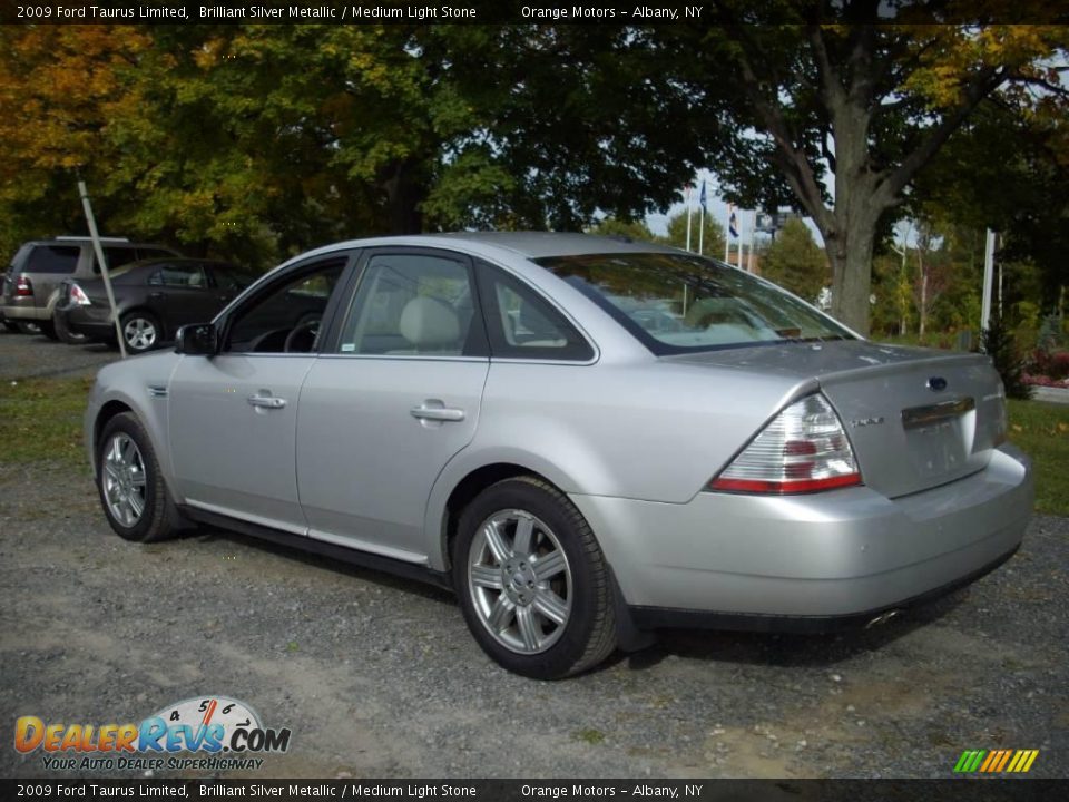 2009 Ford Taurus Limited Brilliant Silver Metallic / Medium Light Stone Photo #3