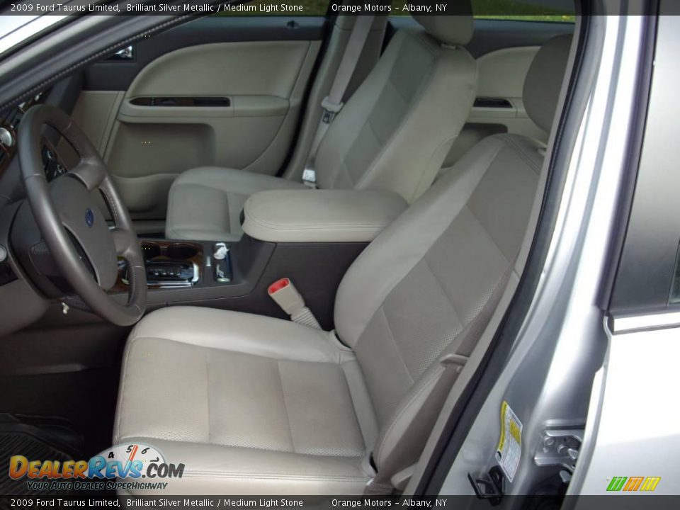 2009 Ford Taurus Limited Brilliant Silver Metallic / Medium Light Stone Photo #15