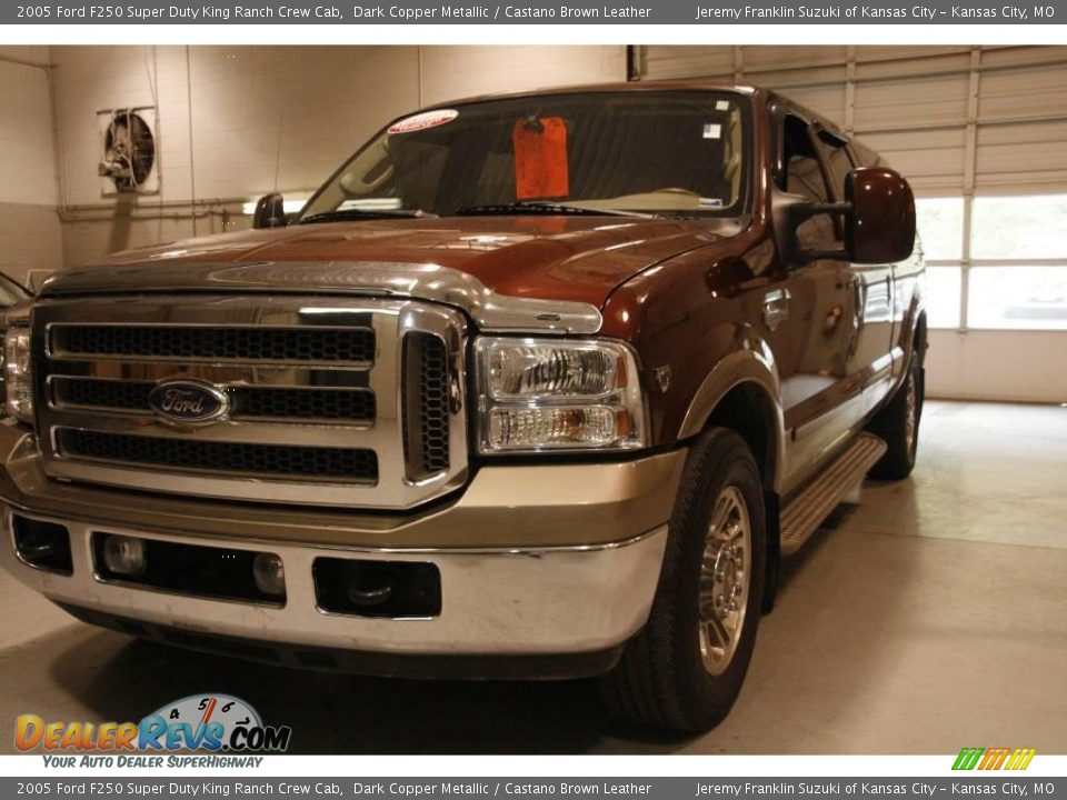 2005 Ford F250 Super Duty King Ranch Crew Cab Dark Copper Metallic / Castano Brown Leather Photo #3