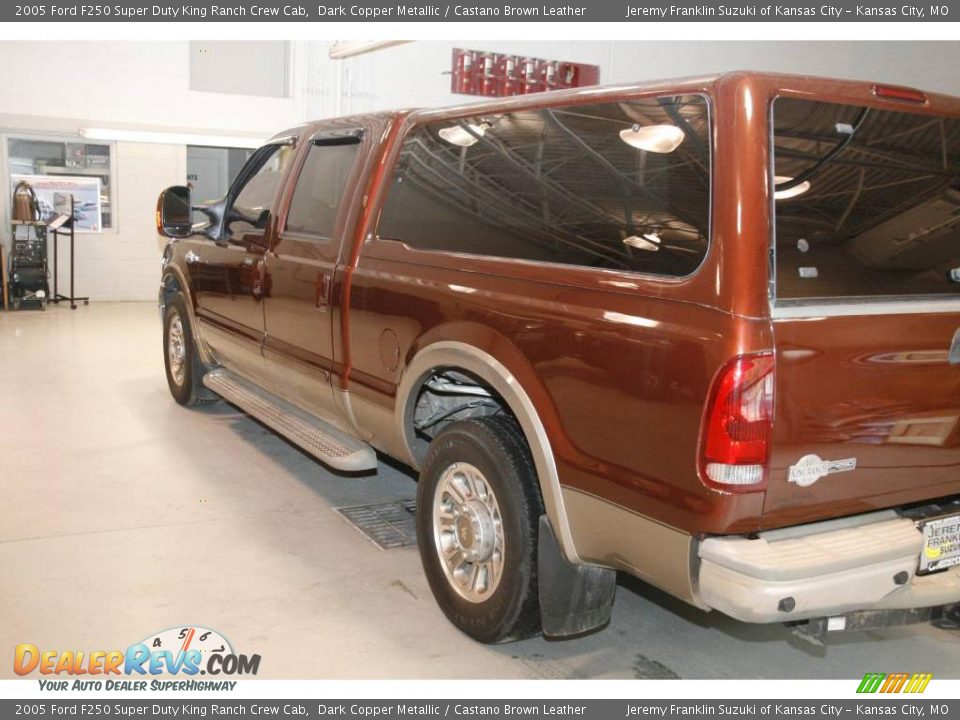 2005 Ford F250 Super Duty King Ranch Crew Cab Dark Copper Metallic / Castano Brown Leather Photo #4