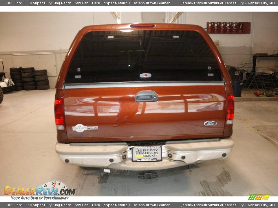2005 Ford F250 Super Duty King Ranch Crew Cab Dark Copper Metallic / Castano Brown Leather Photo #5