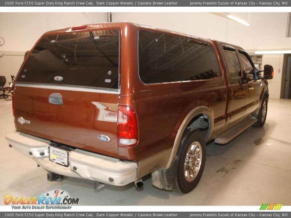 2005 Ford F250 Super Duty King Ranch Crew Cab Dark Copper Metallic / Castano Brown Leather Photo #6